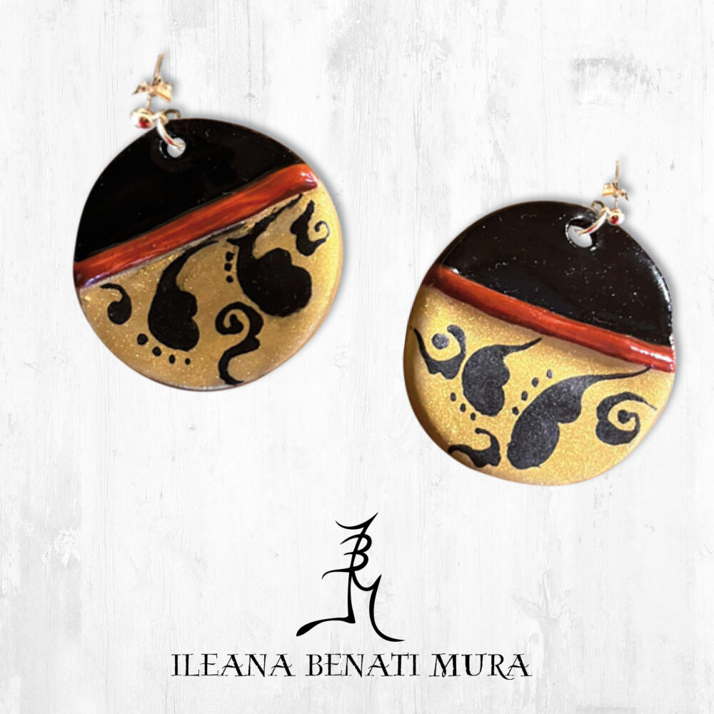 Orecchini in porcellana