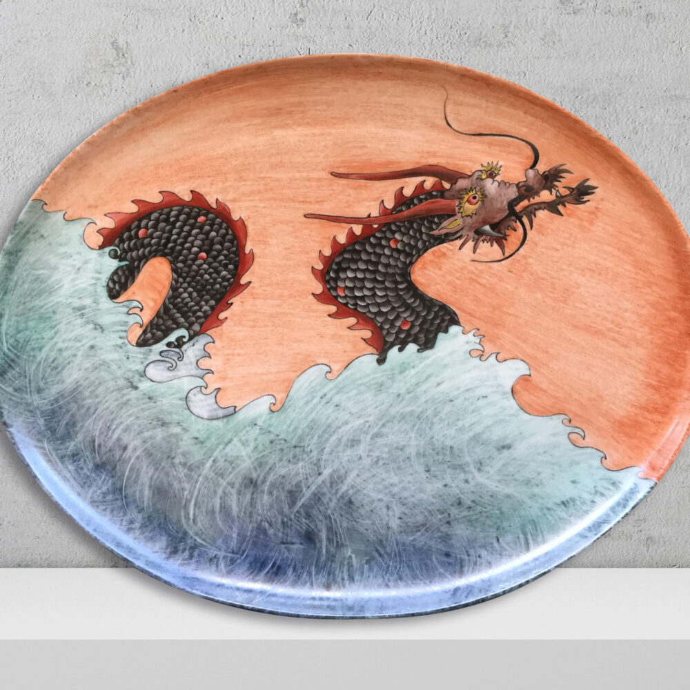 Piatto in ceramica – Nel Cielo di Fuoco
