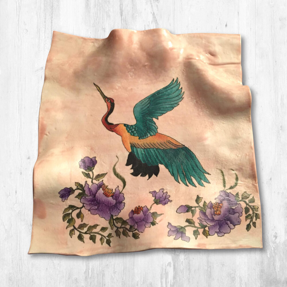 Piatto in porcellana – Kimono