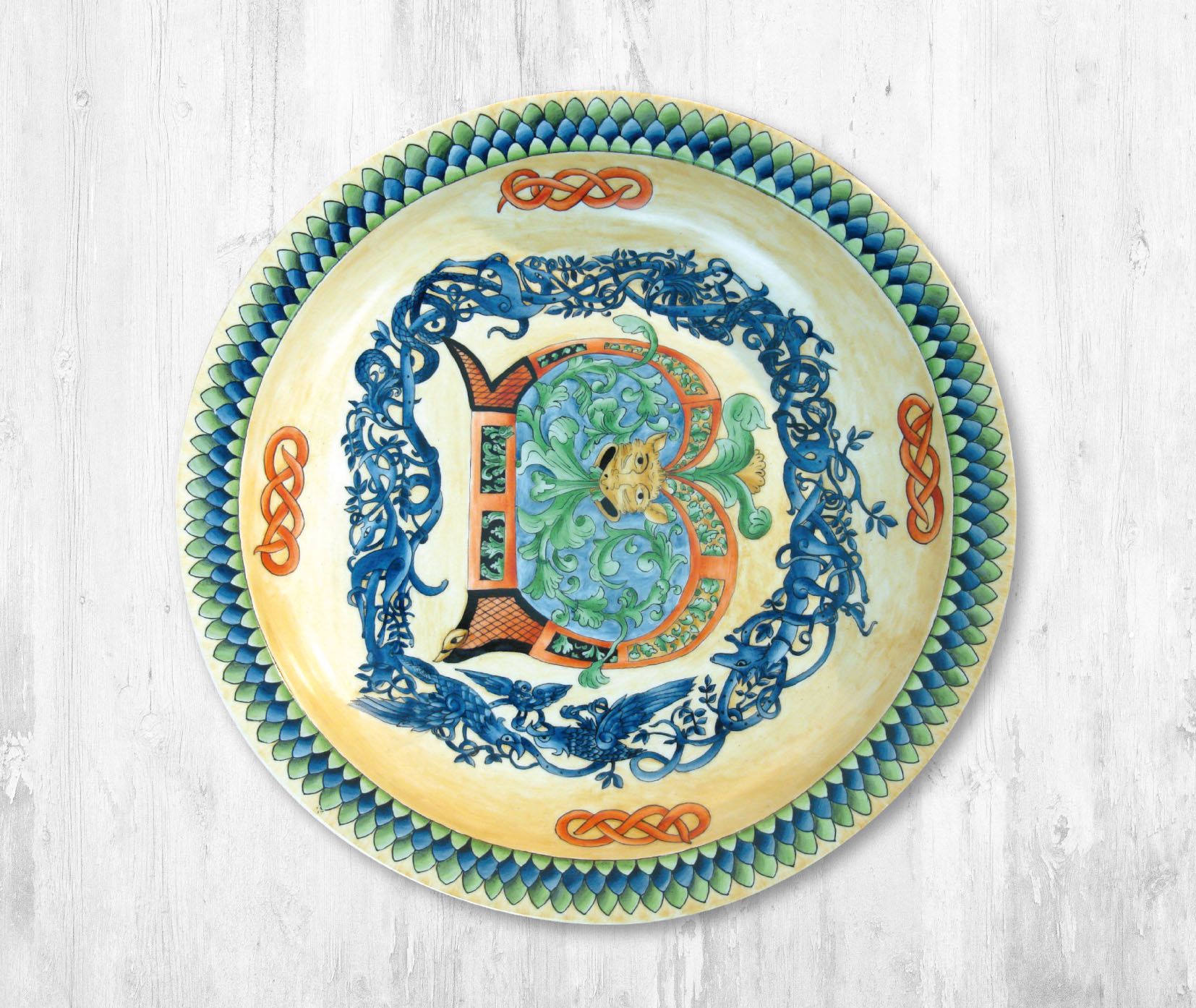 Gran piatto in ceramica