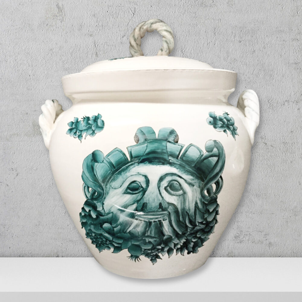 Potiche in ceramica – Mascheroni del Tempio