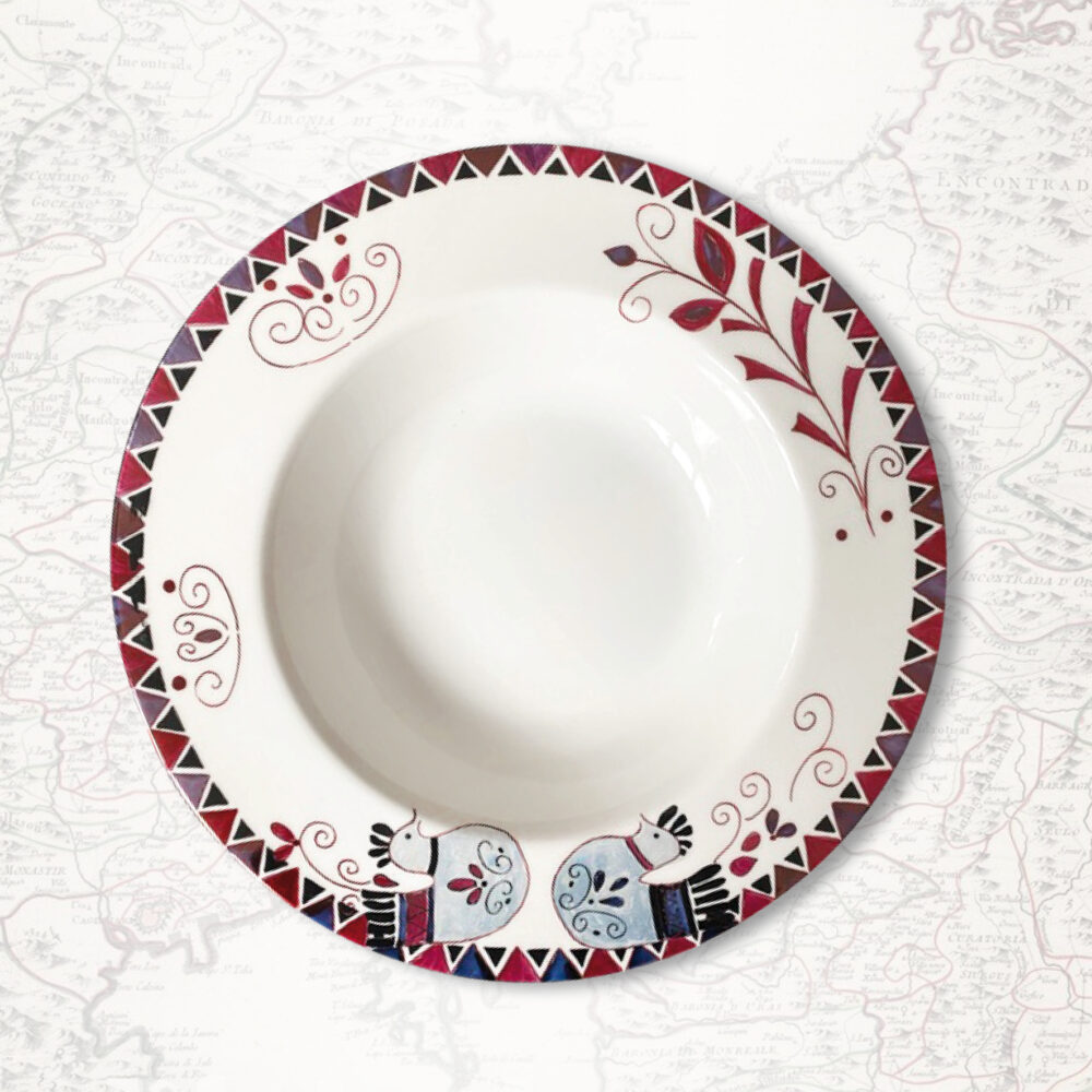 Piatto porcellana – Sa domo de su entu 30cm