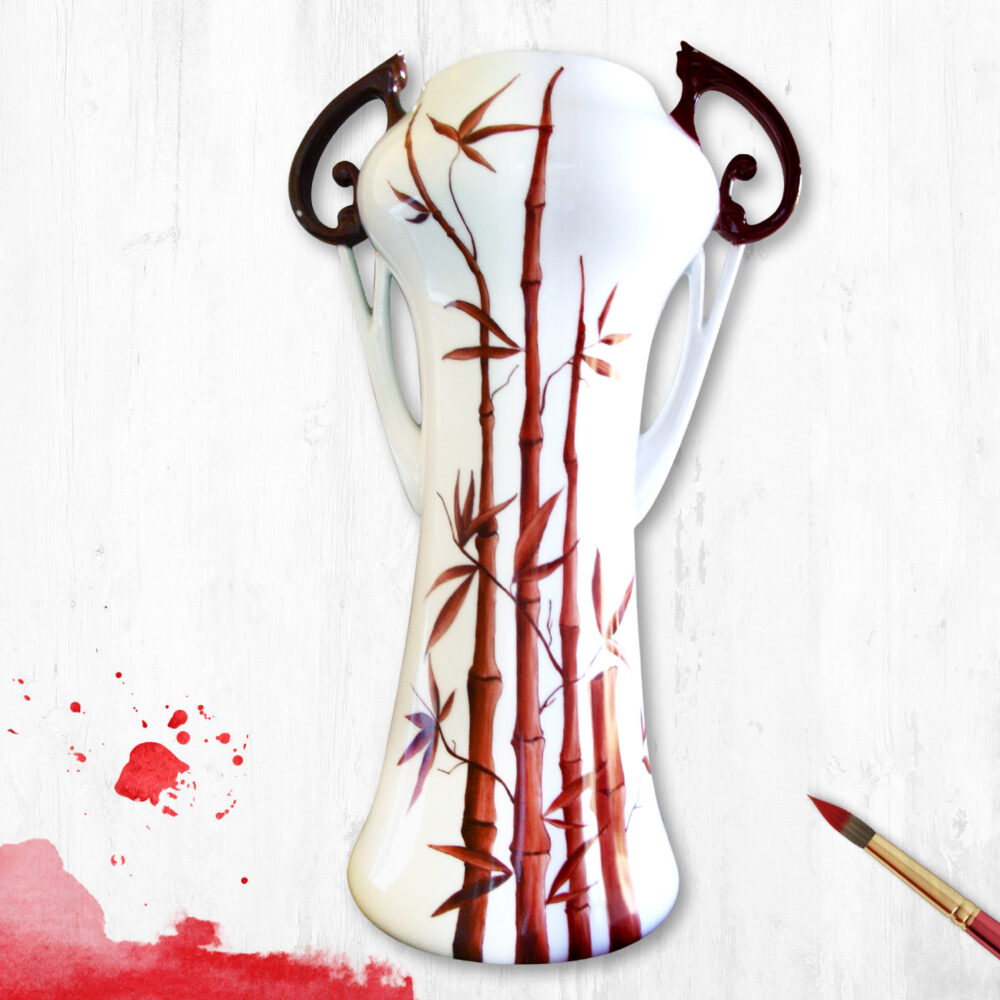 Vaso in porcellana Bamboo