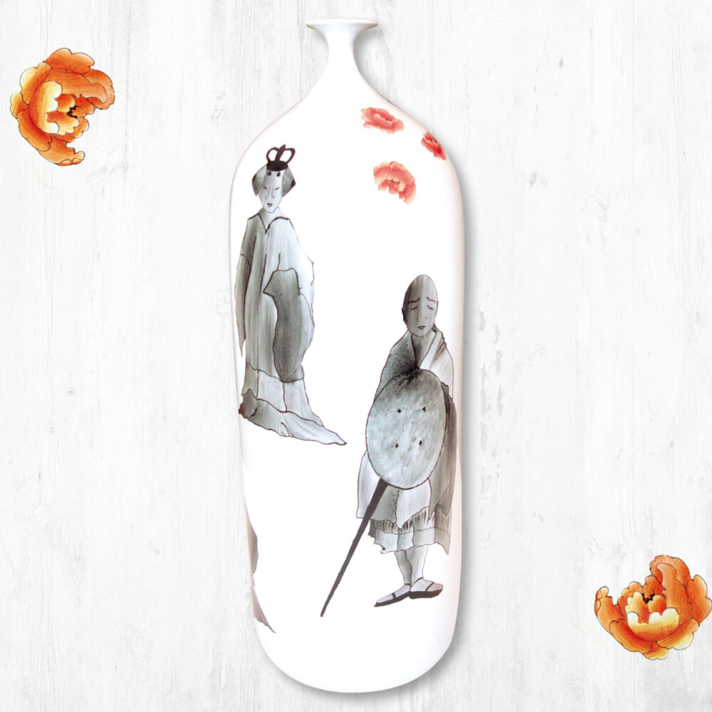 Vaso giapponese in porcellana