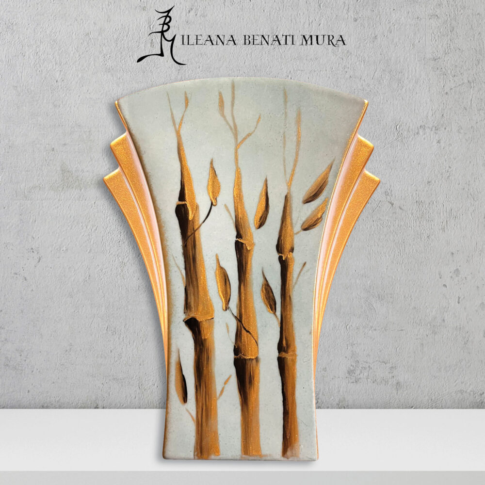 Vaso in porcellana modello Liberty, serie Bamboo