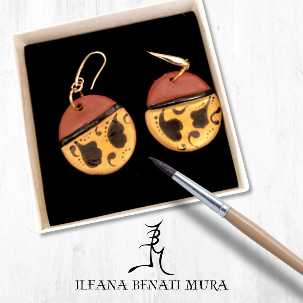 Orecchini in porcellana Copia