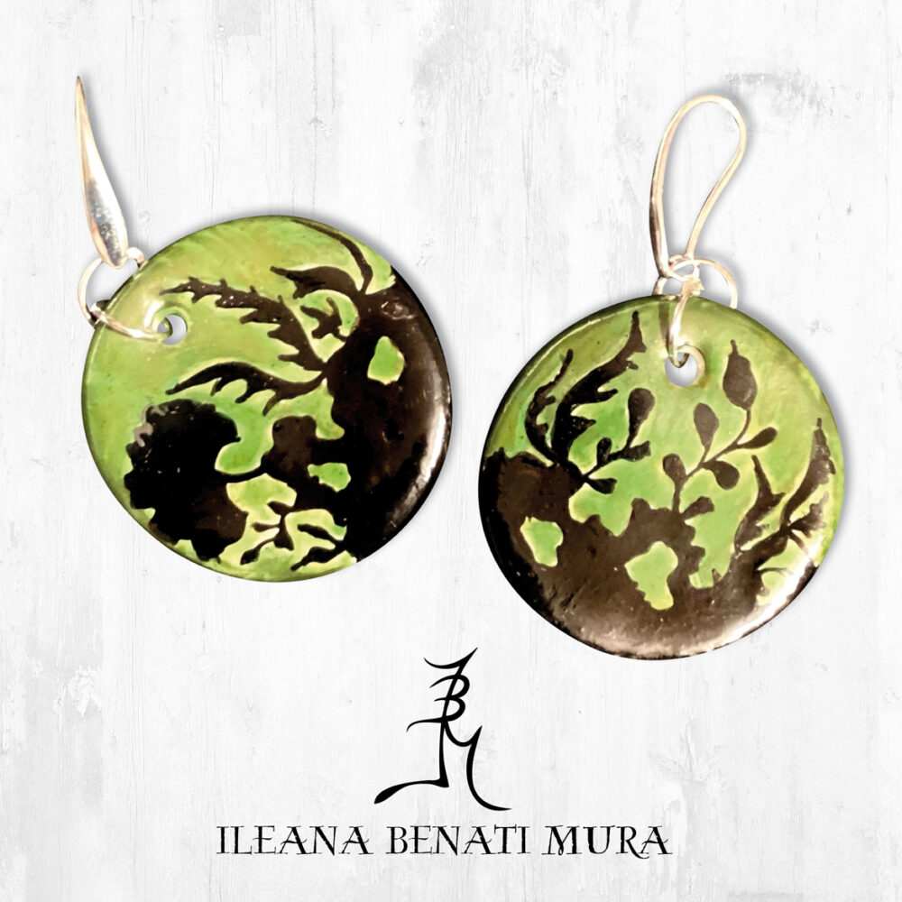 Orecchini in porcellana linea KIMONO