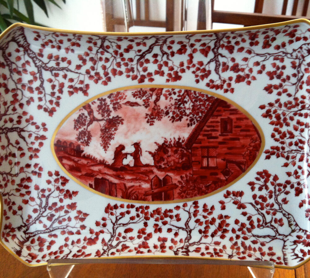 Vassoio in porcellana